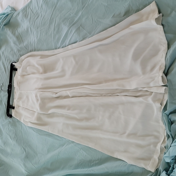 Charlotte Russe white sheer pants with built in shorts. - Picture 2 of 8